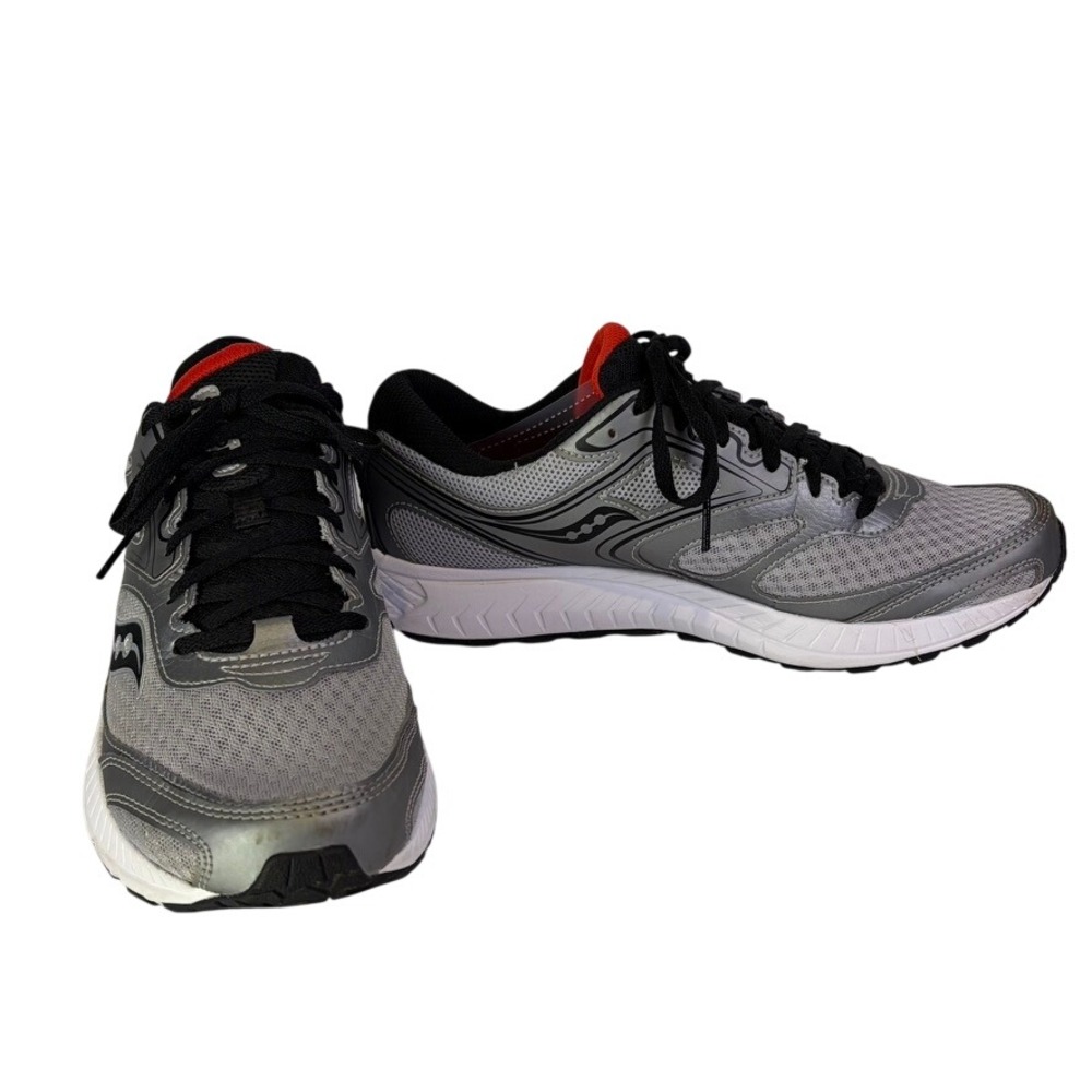 Saucony Cohesion 12 Running Shoes Mens 9.5 Grey Black S20471-3 Athletic Waling